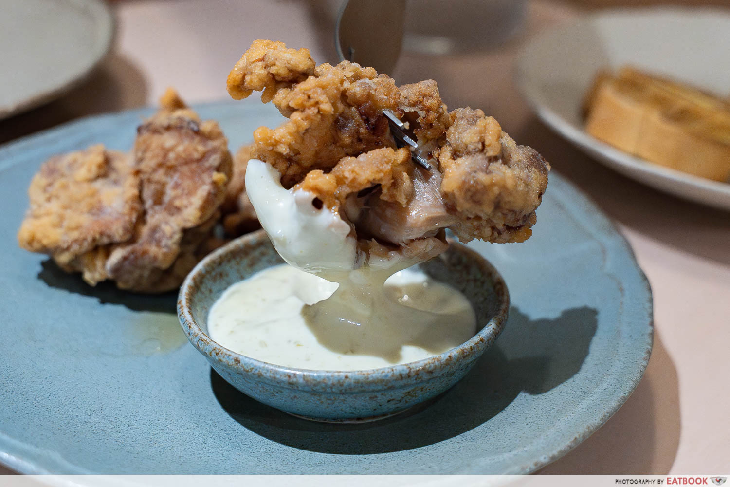sio-pasta-japanese-style-fried-chicken-yuzu-kosho-mayonnaise-dipping-interaction