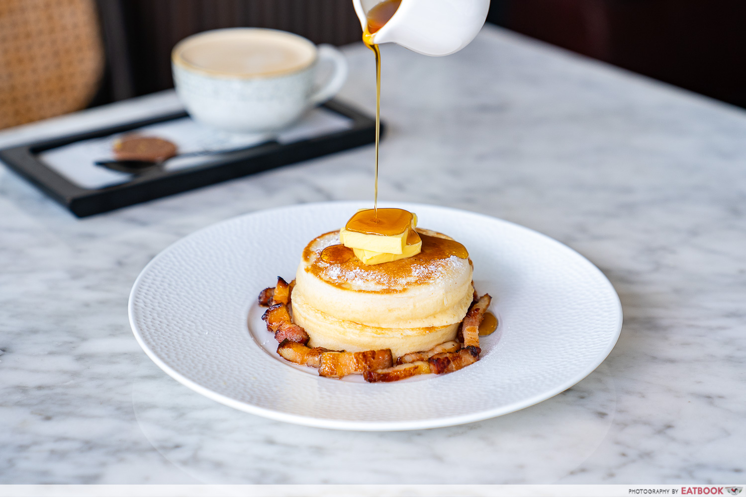 the stamford brasserie pancakes interaction shot