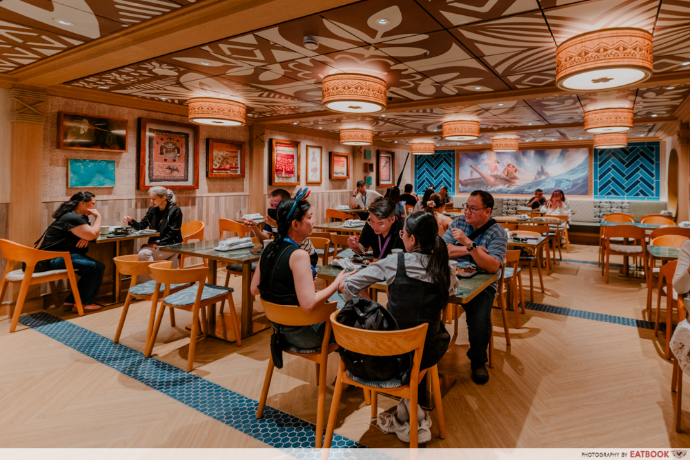 disney adventure cruise - tala gramma's kitchen ambience