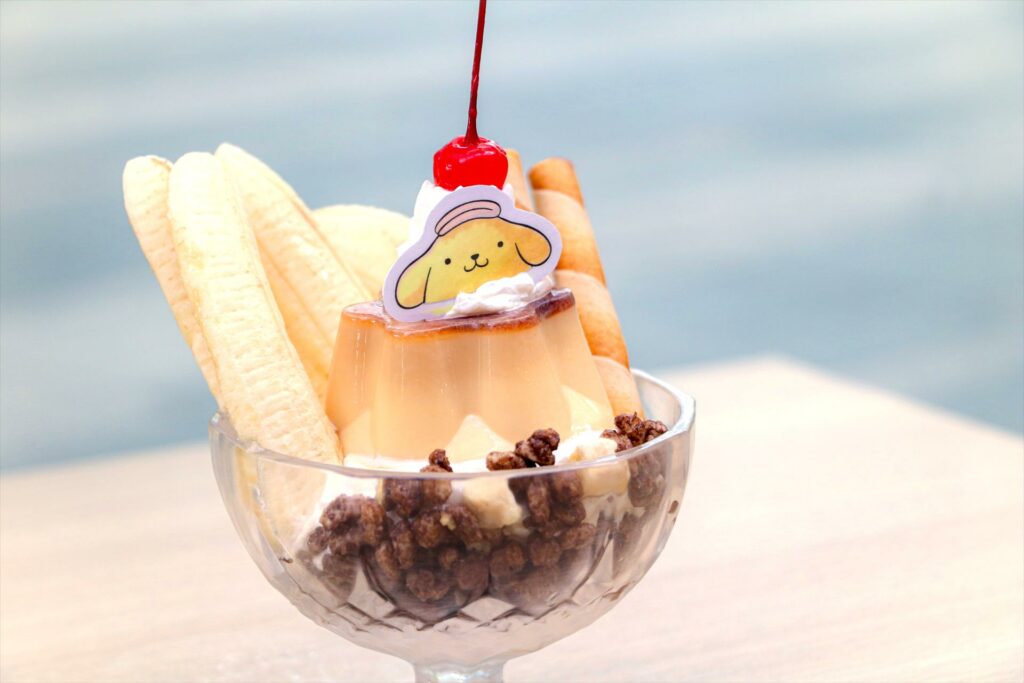 JAPAN RAIL CAFE x Pompompurin_Pompompurin Pudding Parfait 002