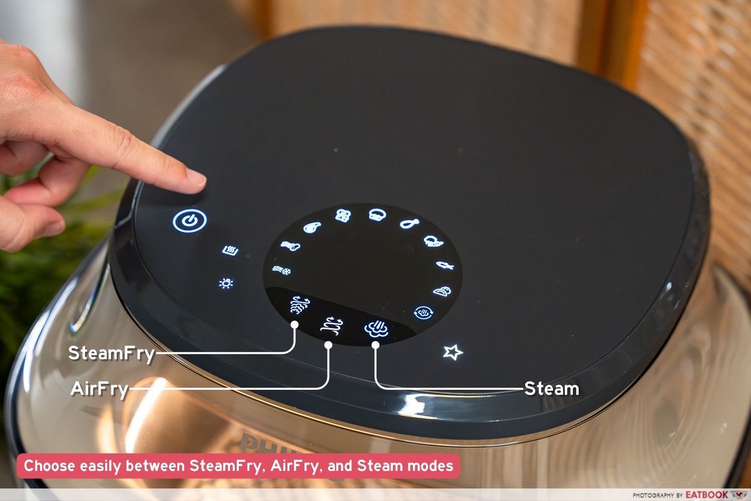 Philips 5000 Series SteamFryer modes