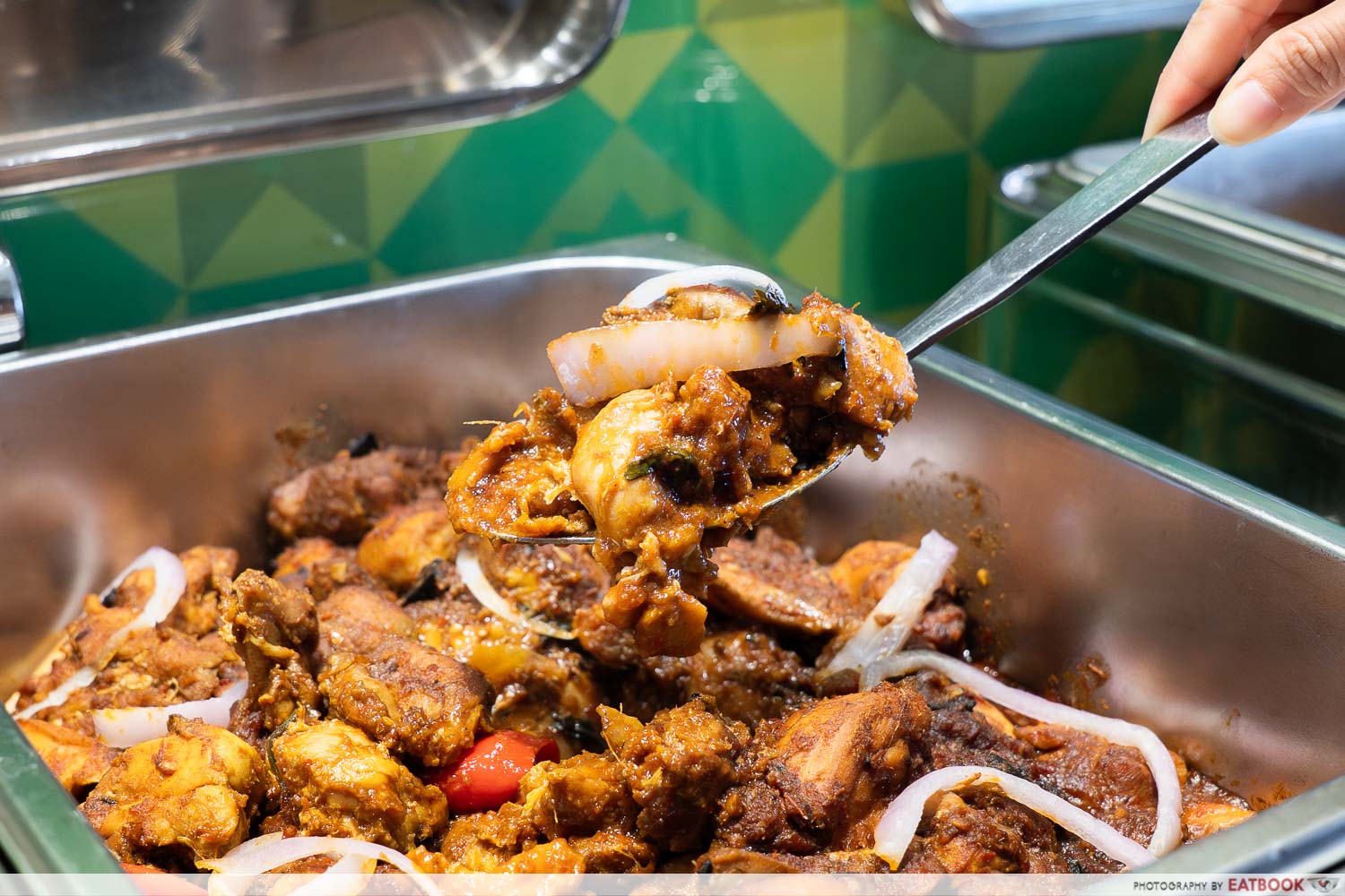 ayam masak merah close up shot