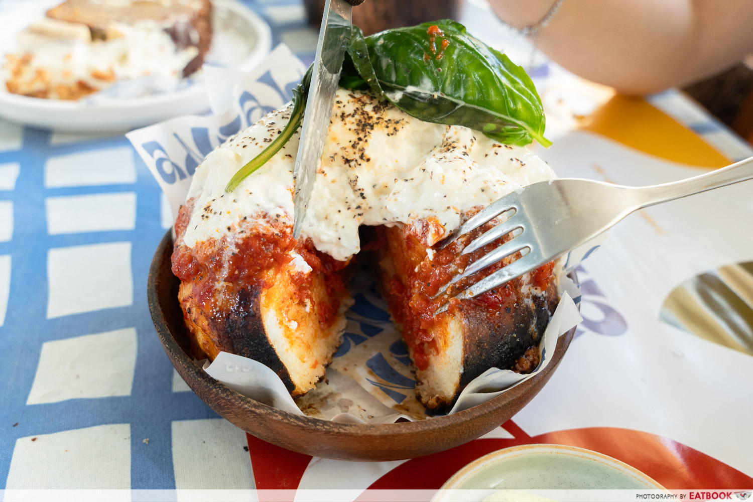 San Marzano Tomato & Burrata interaction