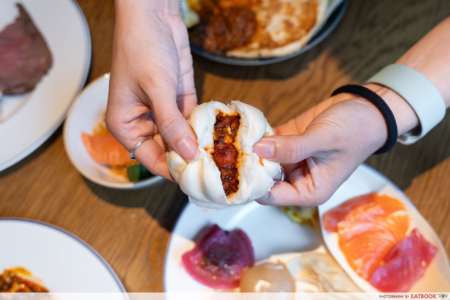 char siew bao interaction shot