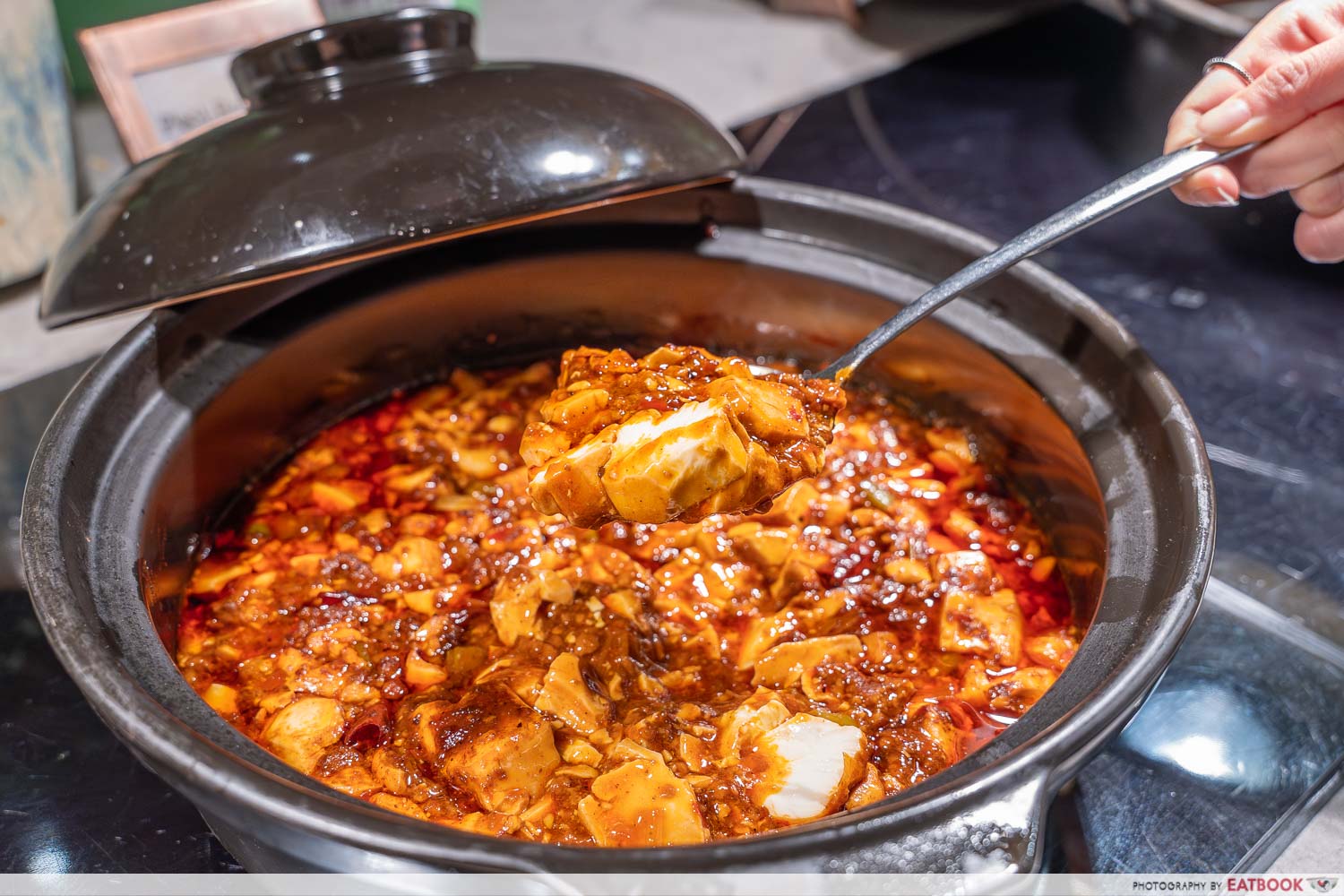 mapo tofu close up