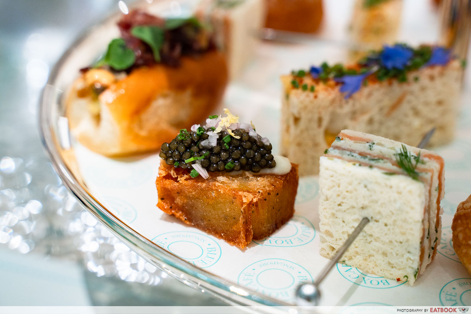 Potato Millefeuille with Oscietra Caviar and Creme Fraiche