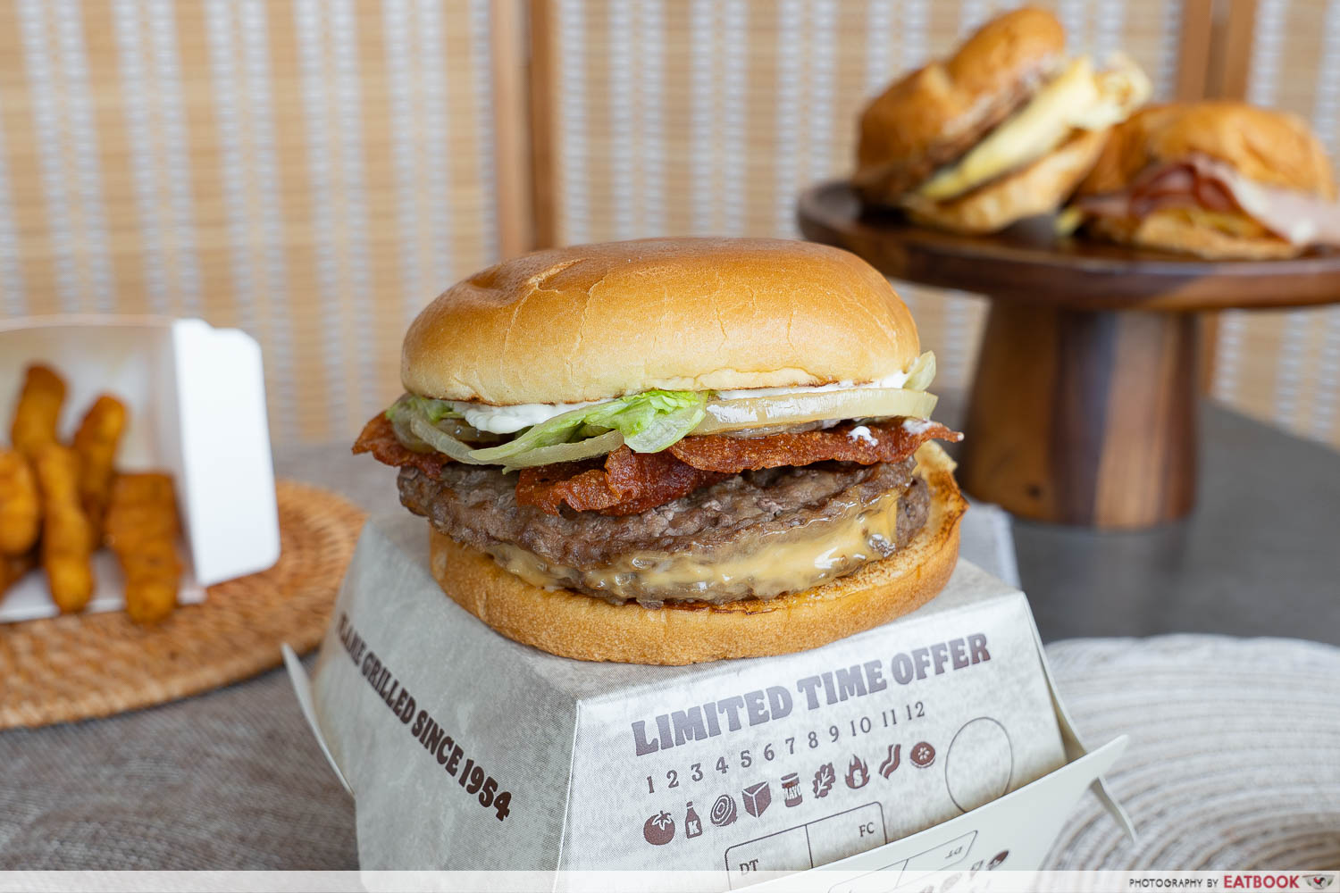 burger king smoky maple mayo double beef