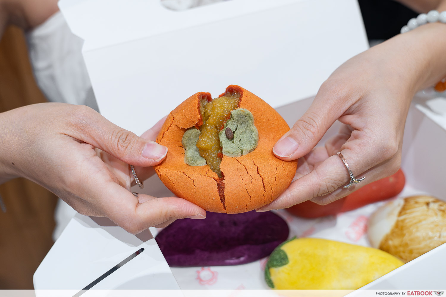 jungnammi vege bread persimmon close up