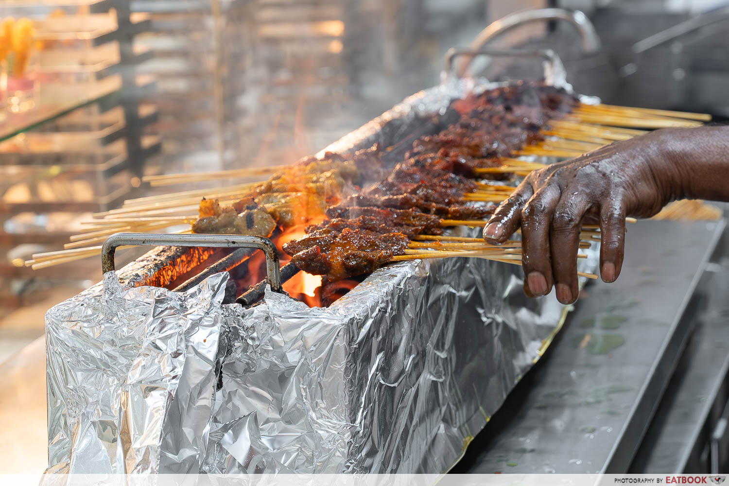 mutton and chicken satay