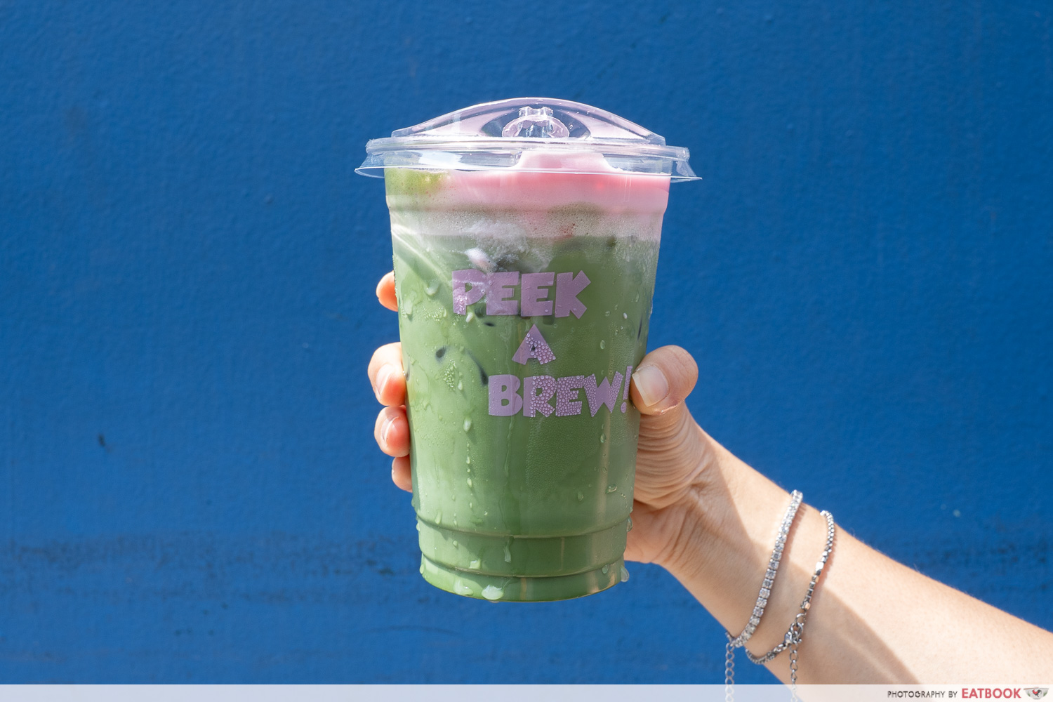 strawberry matcha cloud intro shot