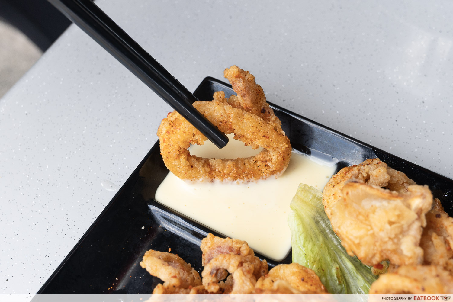 fried sotong close up