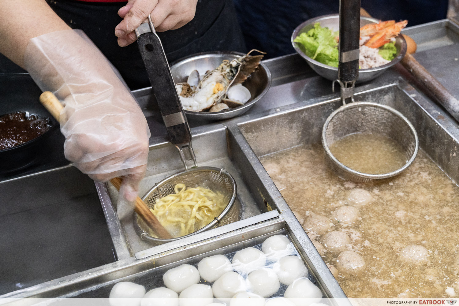mingfa fishball noodles prep shot