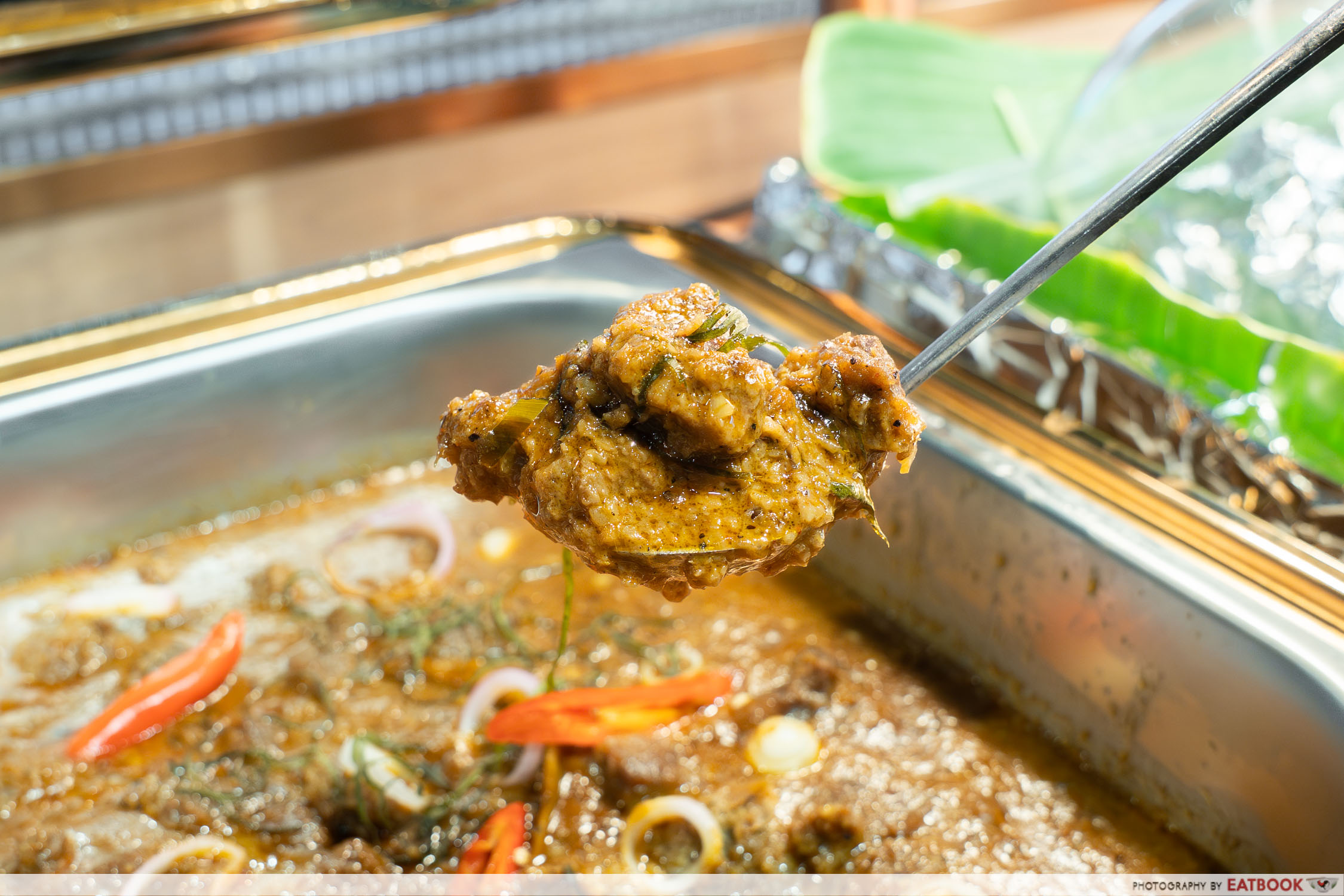 hahahotpot beef rendang close up