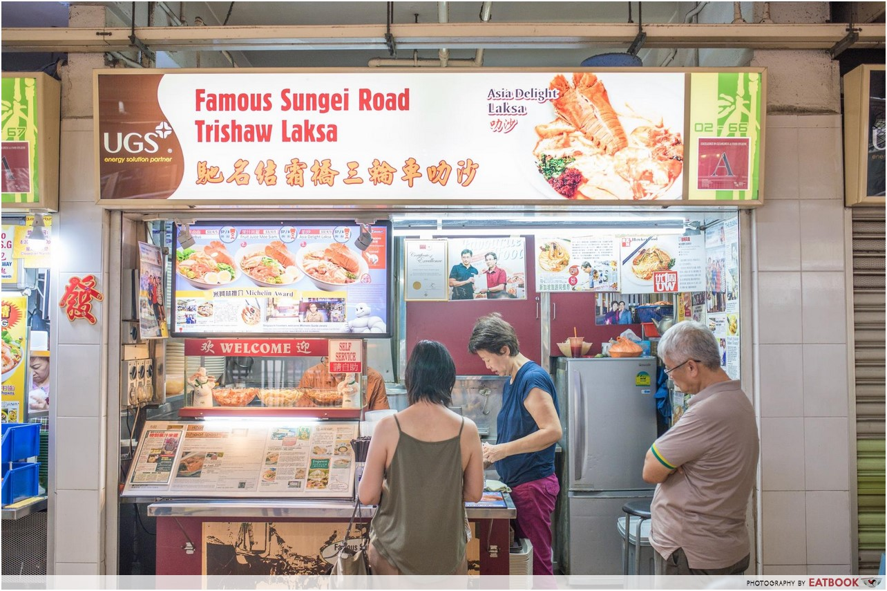 famous sungei road laksa flatlay storefront