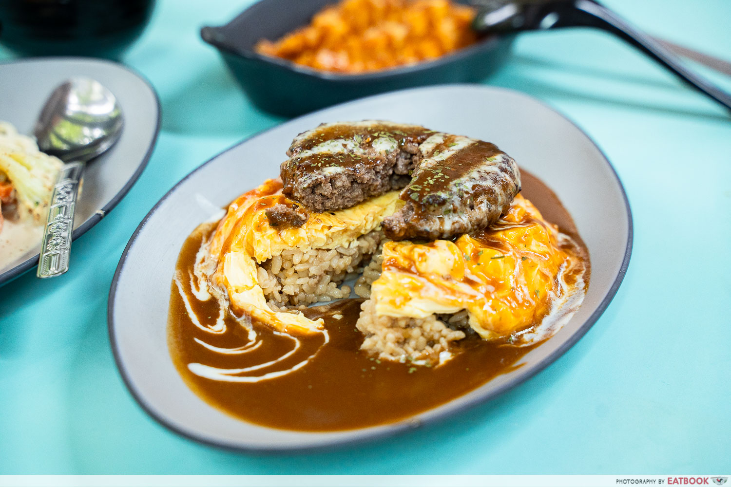 Omuplace Wagyu Hamburg Omu Rice