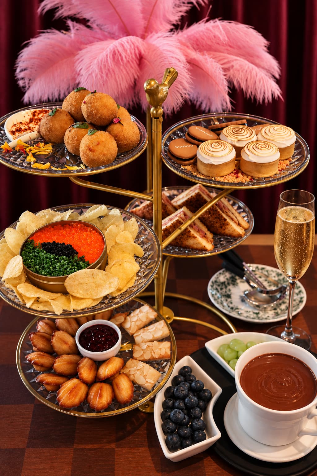 Mama shelter-high tea- champagne