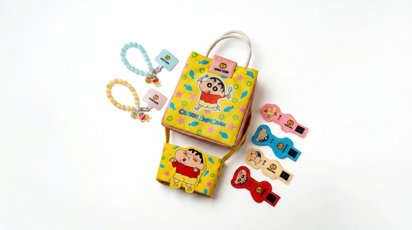 Genki Sushi x Crayon Shinchan collab merchandise