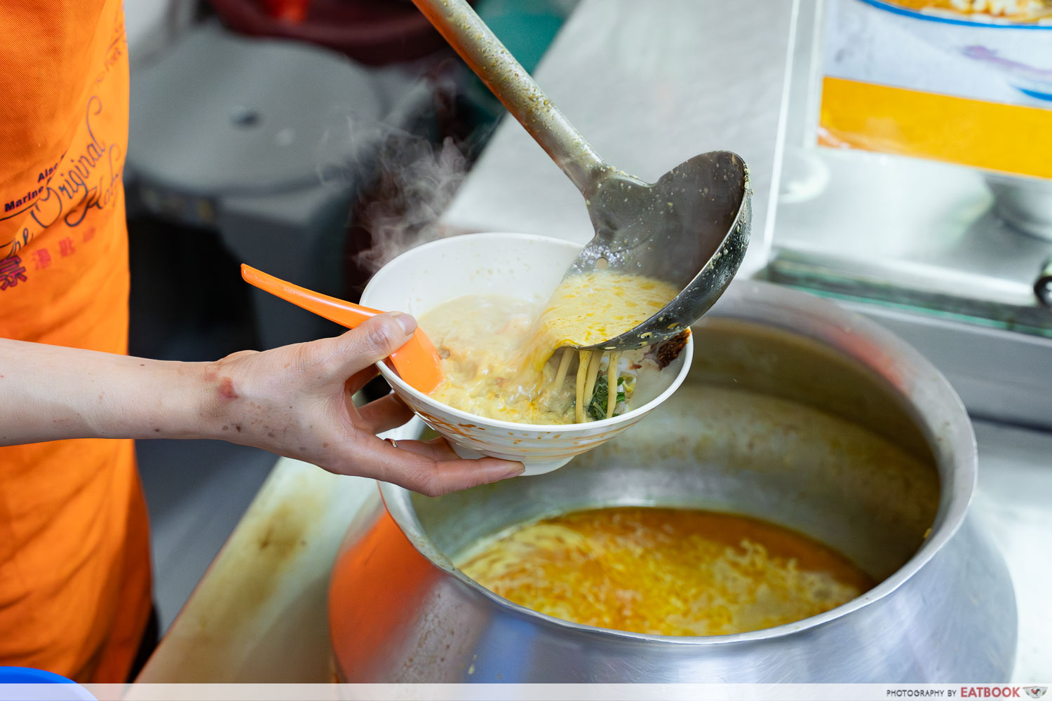 janggut katong laksa prep shot