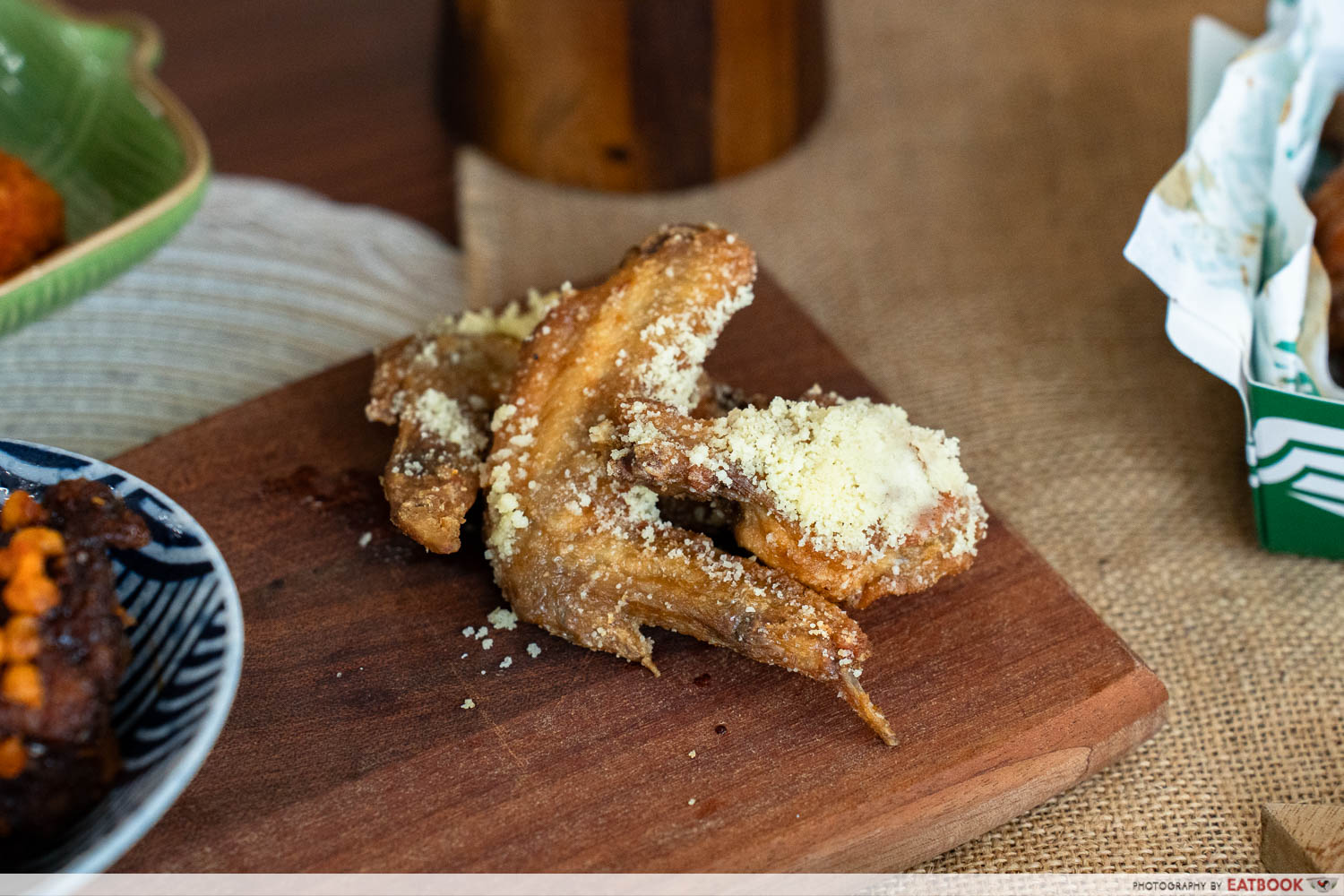 wingstop garlic parmesan interaction shot