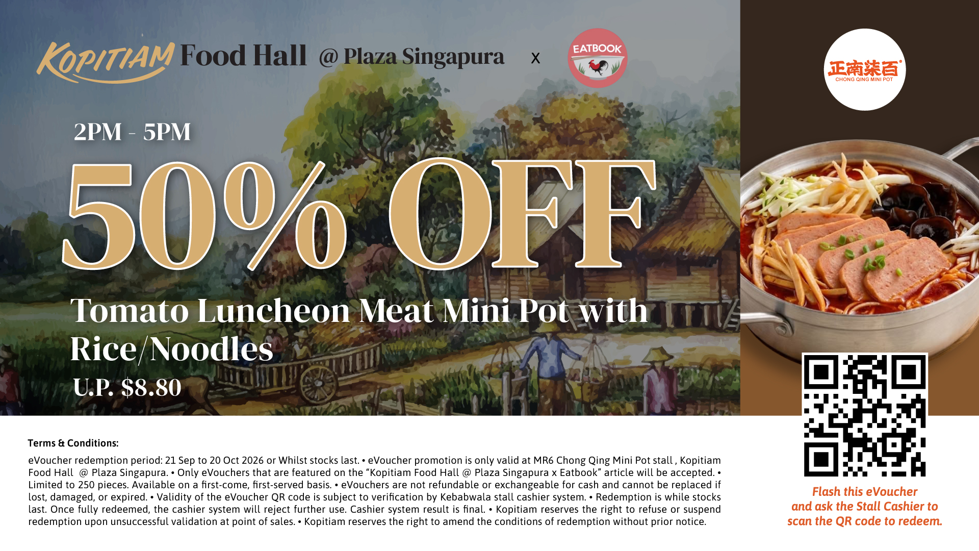 plaza singapura kopitiam - chong qing mini pot voucher