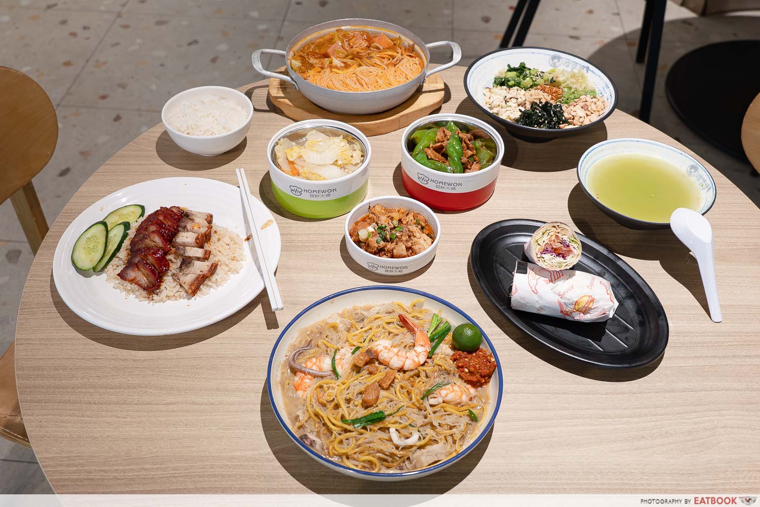 plaza singapura kopitiam - flatlay
