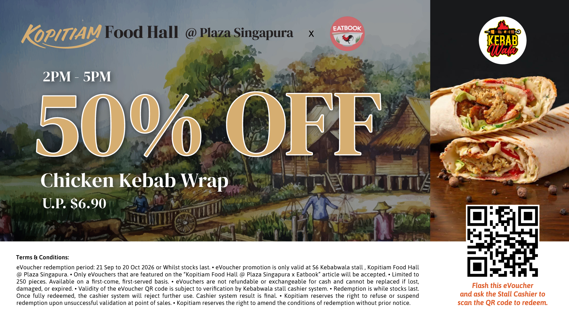 plaza singapura kopitiam - kebabwala voucher
