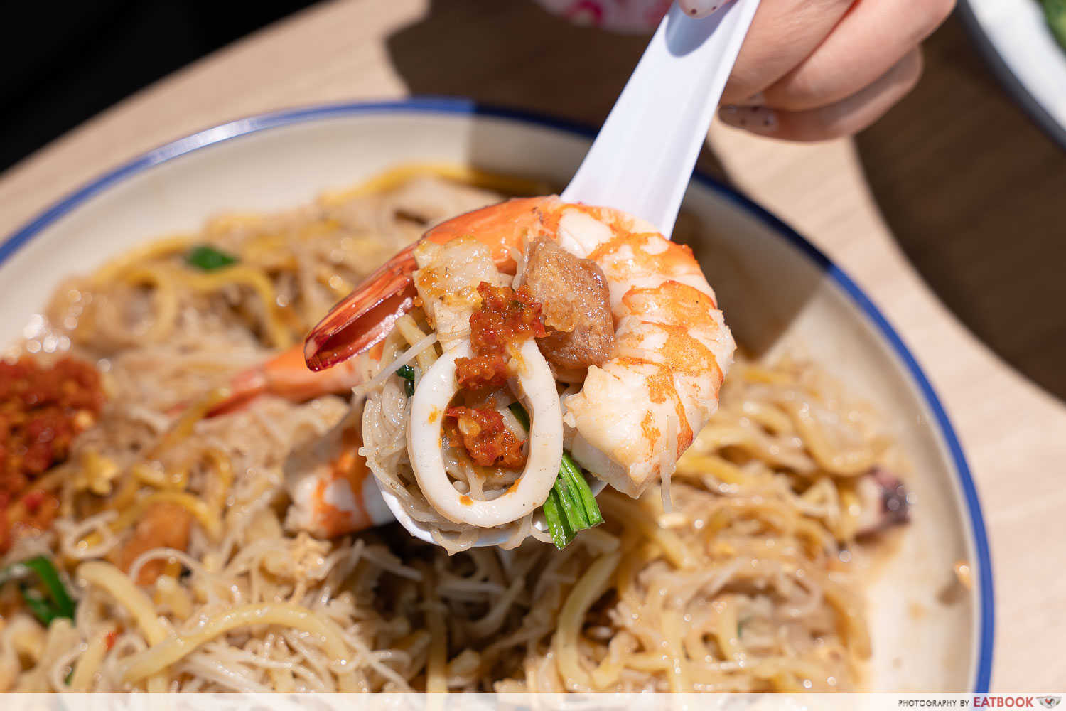 plaza singapura kopitiam - sing hi fry hokkien mee detail
