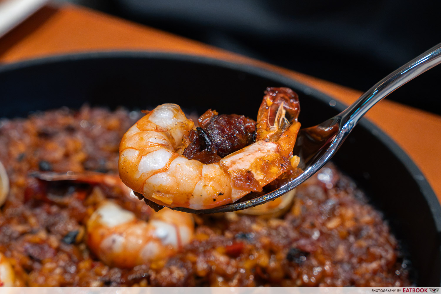 plq pura brasa - paella closeup
