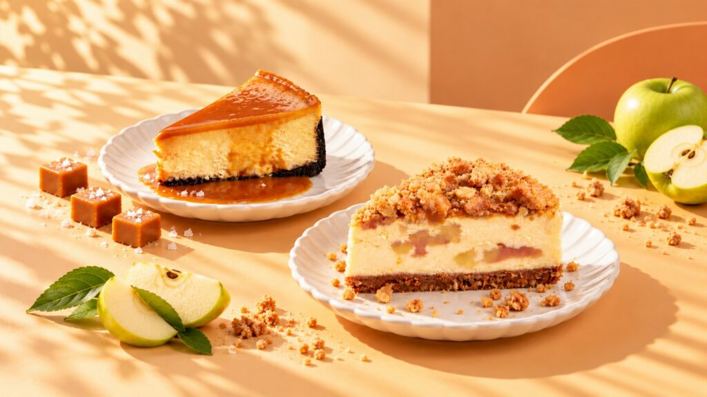 Cat & the Fiddle -Salted Caramel Sliced Cake & Apple Crumble Sliced Cake
