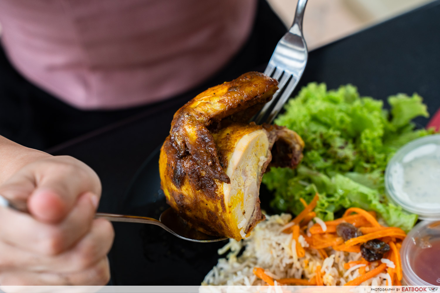 Nomad kitchen-afghan chicken interaction