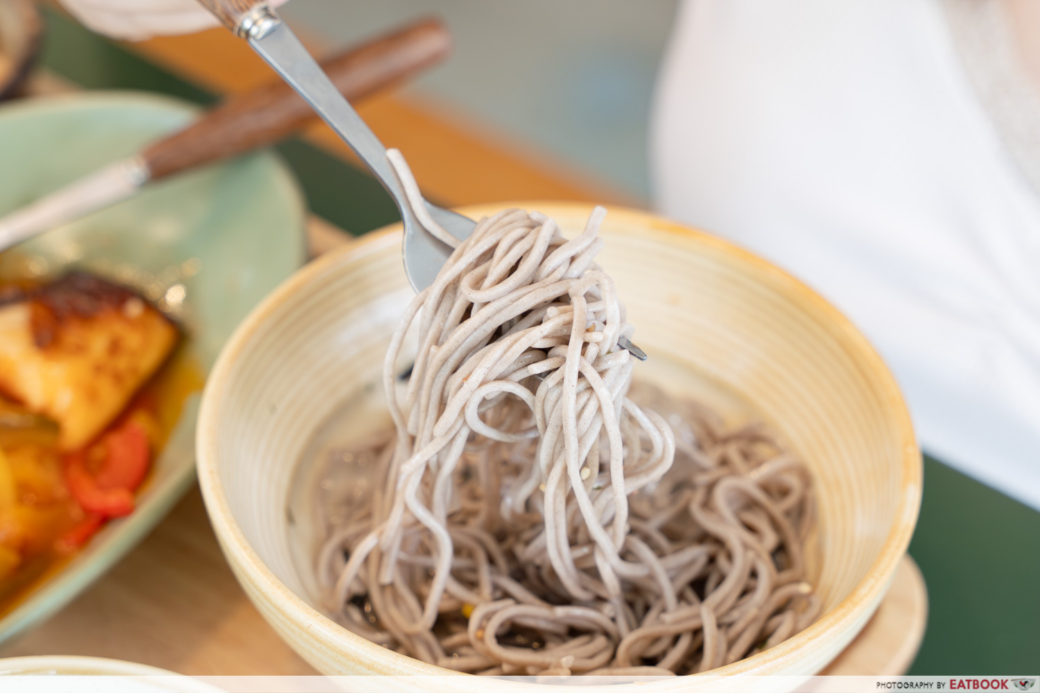 Shared Table Cold Buckwheat Soba interaction shot
