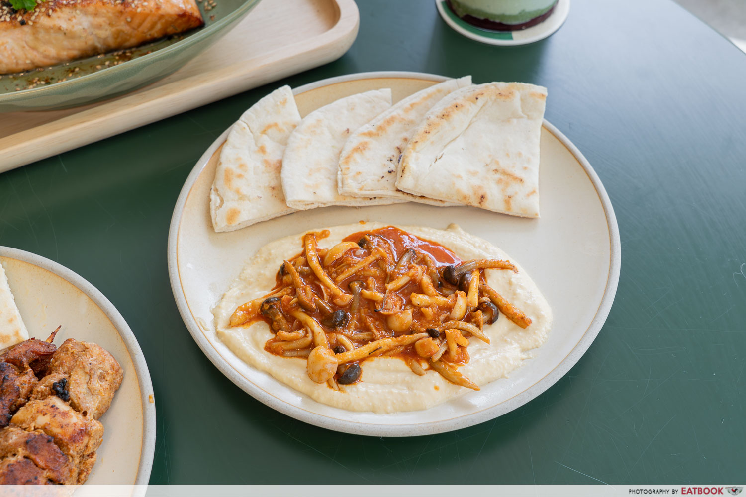 Shared Table Hummus with Roasted Mushroom