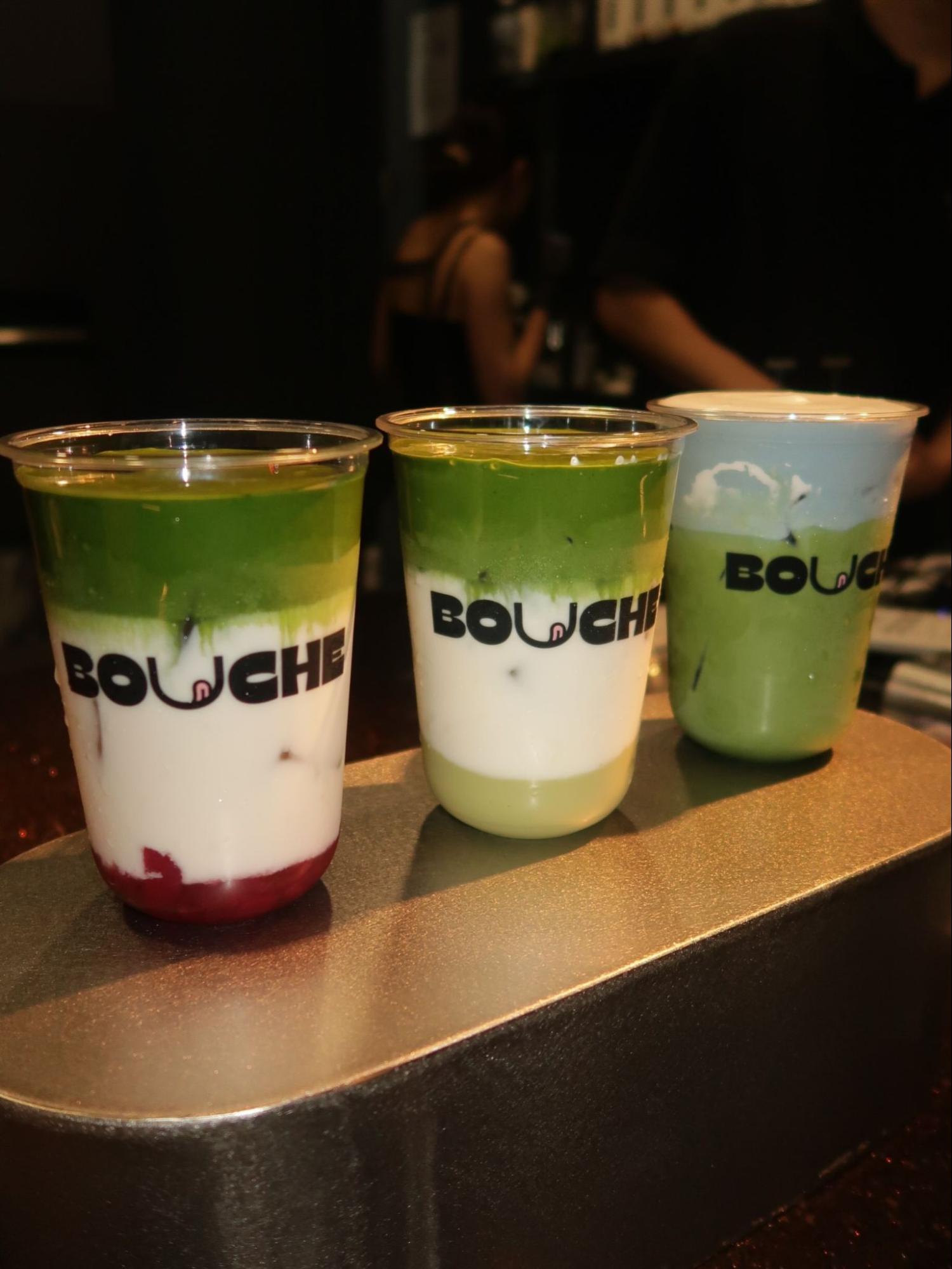 bouche matcha lattes