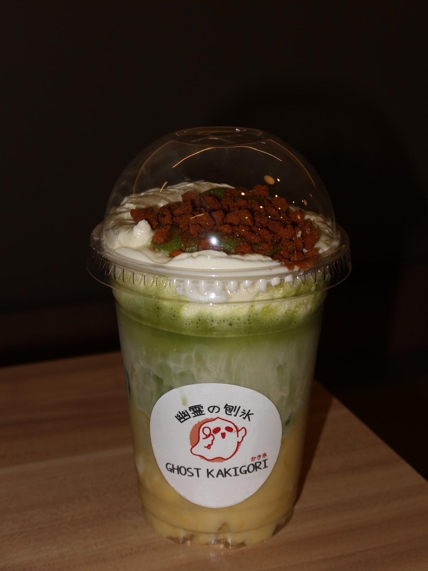 ghost kakigori durian cheese matcha