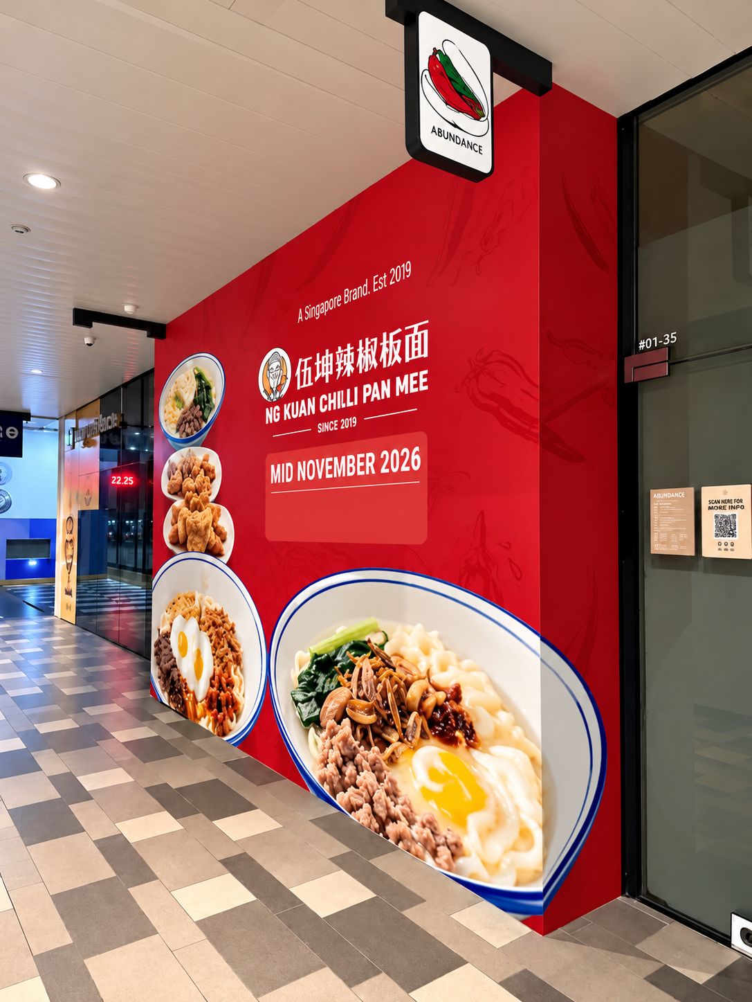 ng kuan Chili Pan Mee -Hoarding