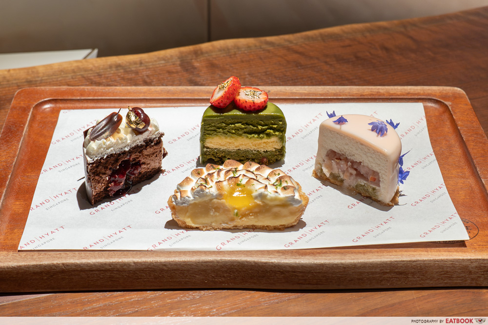 the shop grand hyatt singapore - cakes cross section